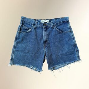 Faded Glory Blue Raw-Hem Denim Shorts
